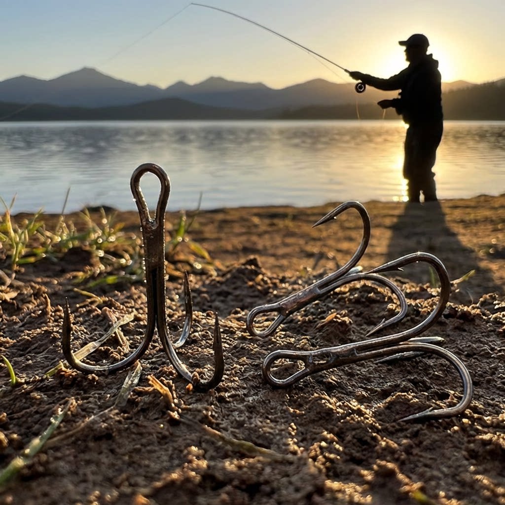 50 hameçons triples de pêche e - Fishing Hook Treble avis et prix