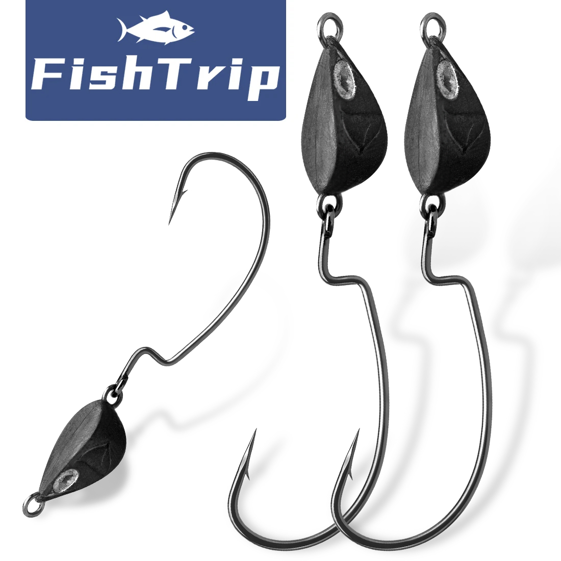 FishTrip 10 pièces tête de gab - Fishing Hook Weedless avis et prix